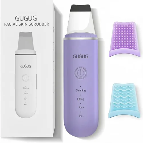 Miniatura 8 de GUGUG Skin Scrubber - Espátula para la piel, removedor de puntos negros, limpiador de poros con 4 modos, herramientas para el cuidado de la piel