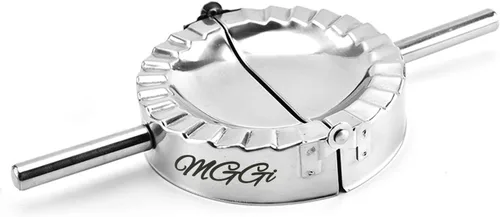 Miniatura 4 de Molde para ravioles de acero inoxidable Pierogi para hacer albóndigas, molde de prensa Goya Empanada de 5 pulgadas, prensador de moldes de ravioles