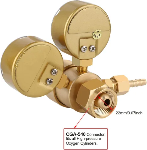 Miniatura 3 de IMAGE® Soldador de gas de soldadura Medidores de regulador de oxígeno Oxy para equipos de corte de antorcha Victor CGA 540