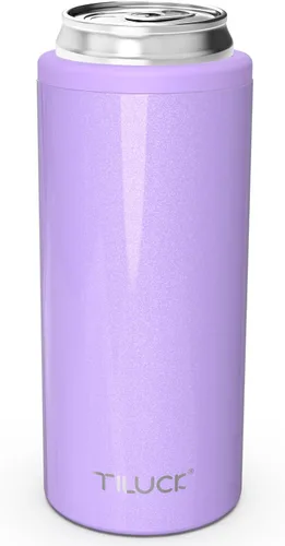 Miniatura 33 de TILUCK Enfriador de Latas Delgadas para Cerveza Delgada y Seltzer Duro, Acero Inoxidable, Acero Inoxidable Aislado de Doble Pared para Latas Cactus