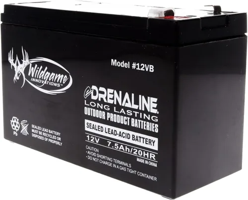 Miniatura 3 de Wildgame Innovations - Batería recargable de 12V eDRENALINE para alimentadores de animales silvestres al aire libre, estilo pestaña sellada