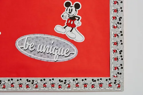 Miniatura 8 de Eureka Disney Retro Mickey Mouse Poses - Moldura decorativa para aula y tablón de anuncios para profesores, 2.25 pulgadas de ancho, 12 tiras para 37