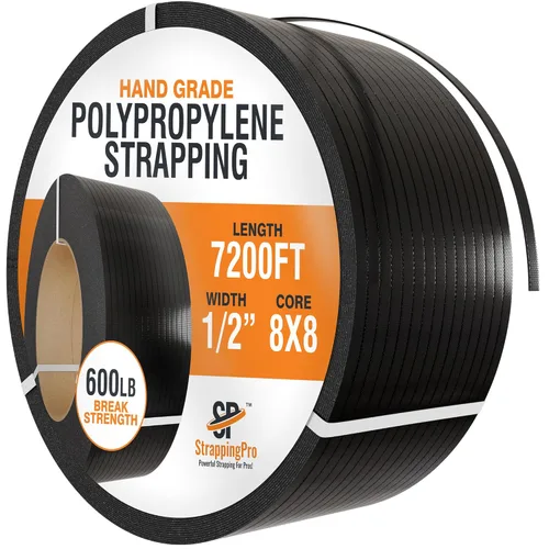 Miniatura 7 de Strapping Pro - Rollo de flejado de polipropileno de grado manual de resistencia industrial para flejado de palés
