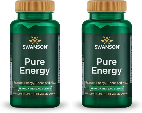 Miniatura 3 de Swanson Pure Energy Metabolism Concentración Apoyo de Enfoque Manejo del Estrés Hierbas Adaptogénicas Suplemento de hierbas 60 Cápsulas Vegetales