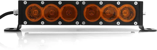 Miniatura 6 de AngelMa Barra de Luz LED de 12 Pulgadas 60W Ámbar Súper Brillante Spot Todoterreno de Una Sola Fila IP68 Impermeable para Cualquier Automóvil Camión
