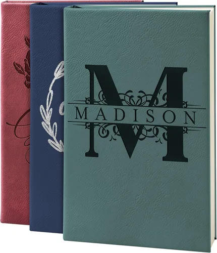 Personal Leather Journal Notebooks | 12 Design, 9 Color - Teal | Journal for Women, Men - Custom Notebook to Write in - Diary for Girls, Women -