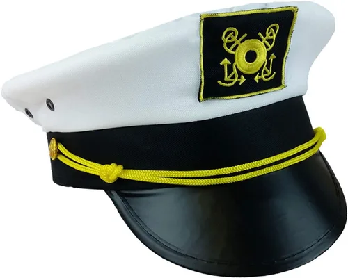 Miniatura 2 de Funny Party Hats Sombreros de capitán - Sombrero de capitán de yate - Licenciatura, soltera temática náutica - Sombreros de crucero