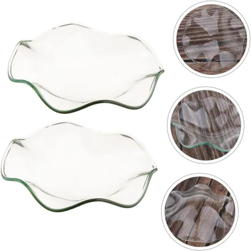 Miniatura 5 de 2 piezas de aceite esencial calentador de spa difusor de aceite esencial de vidrio reemplazo plato de calefacción de aceite plato aroma lámpara