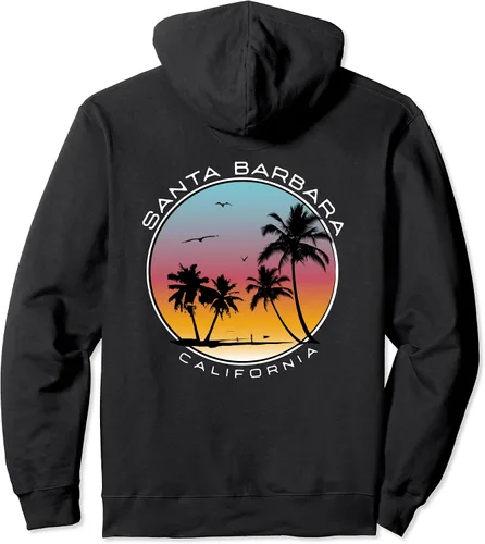 Miniatura 2 de Sudadera con capucha de Santa Barbara California Sunset Circle, Negro, S