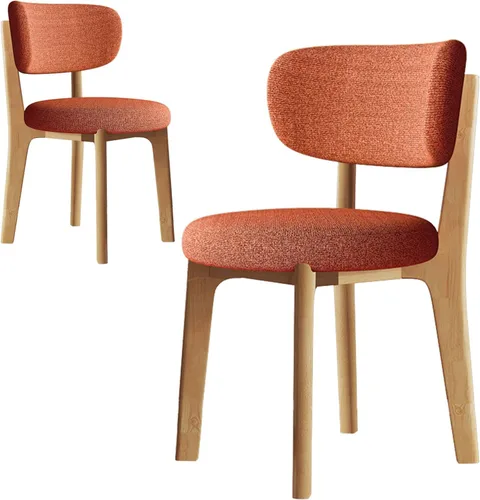 Miniatura 9 de Sillas de comedor de nogal, juego de sillones 2/4, juego de comedor moderno de mediados de siglo con patas de madera silla de comedor para cocina