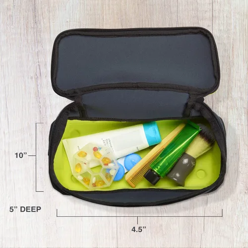 Miniatura 4 de Lewis N. Clark Kit de aseo Travelflex, Carbón vegetal, Para equipaje, equipaje de mano o maleta