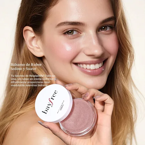 Miniatura 8 de bayfree Bálsamo Multi Glow, rubor en crema para mejillas, maquillaje facial con bálsamo de rubor, acabado radiante, color hidratante, cremoso
