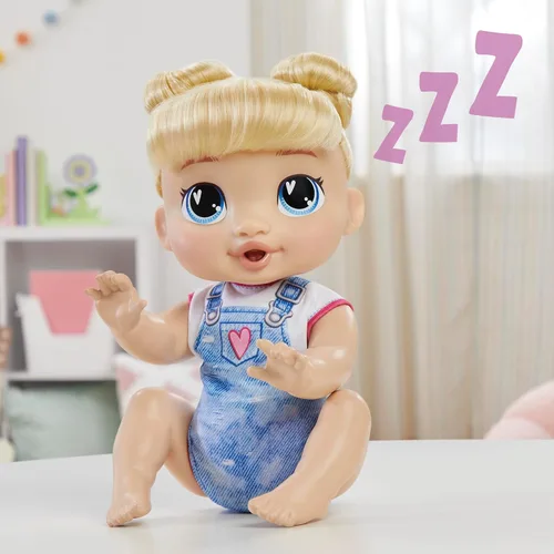 Miniatura 10 de Baby Alive Crawl 'n Play Harper Hugs - Conjunto de muñeca bebé electrónica gateadora, cabello rubio, juguetes para niños y niñas de 3 años