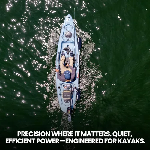 Miniatura 6 de Newport Kayak Series - Motor eléctrico de pesca de curricán de 36 libras de empuje montado en popa para agua salada con indicador de batería LED