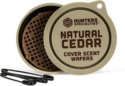 Miniatura 3 de Hunters Specialties Obleas de aroma duradero para cobertura de caza - 3 obleas por paquete, 3 pines de seguridad incluidos