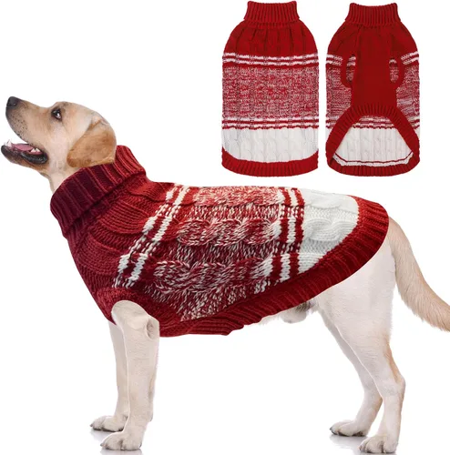 Miniatura 58 de Mihachi Suéteres para Perros Pequeños y Medianos Niña o Niño, Camisa Cálida y Suave para Perros, Abrigo para Perros para Clima Frío con Cuello