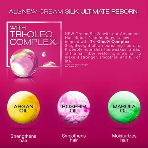 Miniatura 6 de Lote de 2 acondicionadores Cream Silk destacados recto para cabello liso Creamsilk 6.1 fl oz