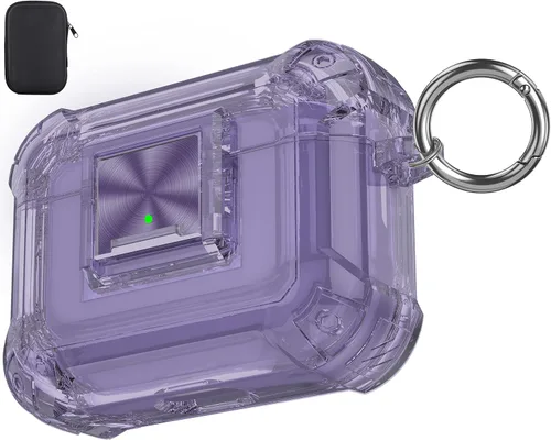 Miniatura 21 de Valkit Funda compatible con AirPods Pro, transparente con kit de limpieza, funda protectora de TPU suave para AirPods Pro Gen 2nd/1st 2023/2022/2019