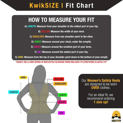 Miniatura 2 de KwikSafety - Charlotte, NC - Chaleco de seguridad para mujer, tiras reflectantes de alta visibilidad, cumple con ANSI y OSHA Amarillo