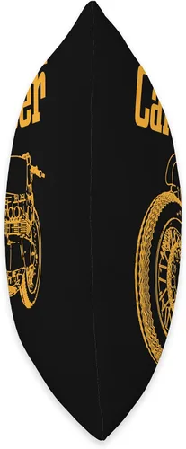 Miniatura 2 de American Cafe Racer Motorcycle Apparel and Merch Cafe Racer Biker Men Women Adult Teens Boys Girls Kids Youth Throw Pillow, 16x16, Multicolor