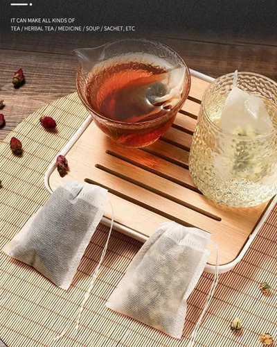 Miniatura 5 de 400 bolsas de té desechables para té de hojas sueltas con cuchara de té gratis, bolsas de filtro para café, especias, hierbas (QS218)