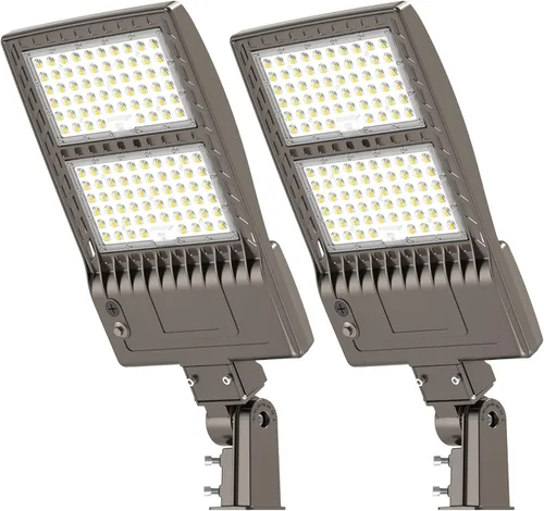 Miniatura 35 de KUKUPPO Luz LED de estacionamiento de 200 W, luz de poste de estacionamiento de grado industrial con certificación DLC UL, luz LED caja de zapatos