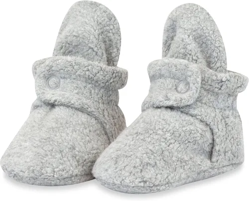 Zutano - Botines unisex de vellón para bebé, suela suave y antideslizante, calcetines para bebés y niños pequeños, niñas y niños de 3 a 24 meses