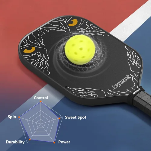 Miniatura 6 de Pickleball Paddles Set, T700 Raw Carbon Fiber Pickleball Paddle, USAPA Approved 16mm Core Power Pickleball Racket for Adults Men Women, Phantom Eye