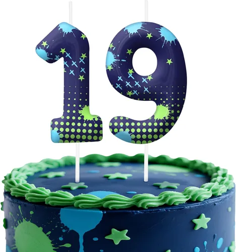 Miniatura 72 de Velas de cumpleaños con el número 0 de béisbol, decoración de pastel con temática de béisbol para niños y niñas, decoraciones de pasteles