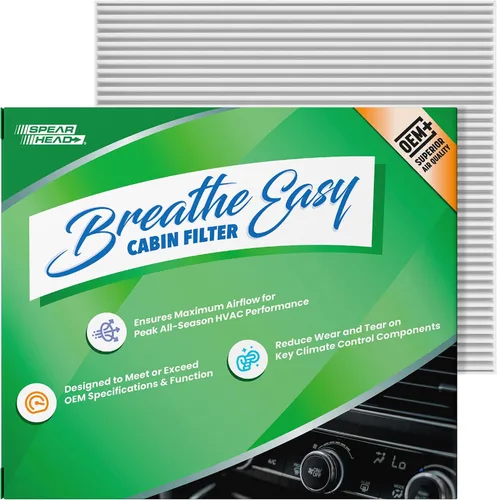 Miniatura 31 de Spearhead OEM+ Filtro de aire de cabina Particulate Breathe Easy Compatible con 2015-17 Chrysler 200, 2014-18 Cherokee como OEM Proporciona