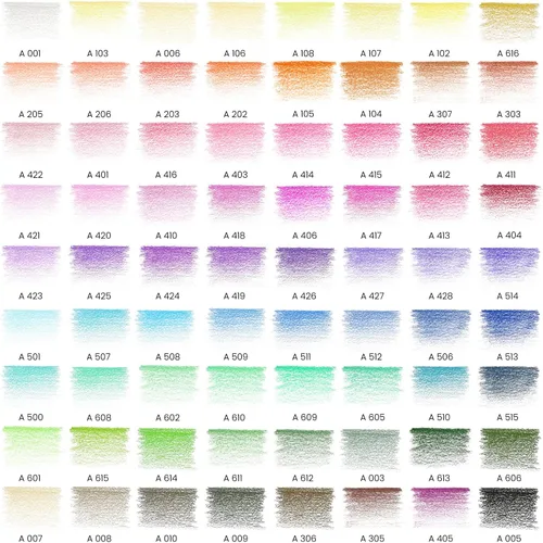 Miniatura 2 de ARTEZA Lápices de colores para adultos, 72 lápices de colores, lápices de dibujo triangulares para artistas, suministros de arte para ilustrar