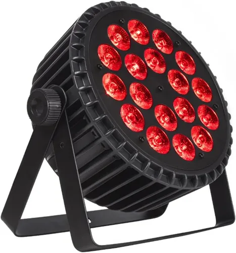 Miniatura 10 de Aleación de aluminio Led Flat Stage Par 7x18W Luces de escenario DJ con control Dmx512 RGBWA UV 6in1 luces, bueno para escenarios de DJ, clubes