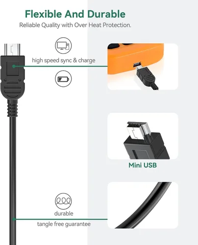 Miniatura 5 de Adaptador de 5 V + mini cable USB de repuesto para escáner FOXWELL NT301 NT201 NT510 NT604 NT624 NT630 OBD2 escáner de diagnóstico herramienta