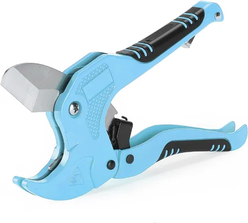 Miniatura 17 de Bates - Cortador de tubería de PVC, corta hasta 1-1/4", herramienta de corte de tubería de PVC de trinquete azul marino, cortadores de tubos de PVC