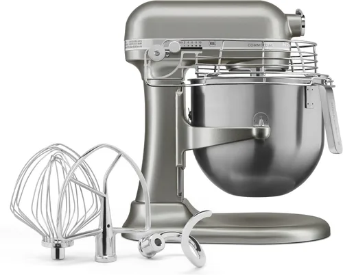 Miniatura 3 de KitchenAid KSMC895CU - Mezclador comercial de encimera de 8 cuartos con protector de tazón, 10 velocidades, impulsado por engranajes, contorno