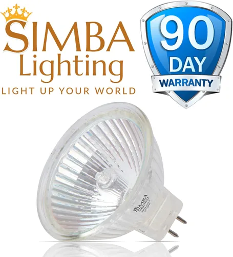 Miniatura 6 de Simba Lighting Bombillas halógenas MR16 de 20 W y 12 V (paquete de 6) para paisaje, luces de pista, fibra óptica, lámparas de escritorio, focos BAB