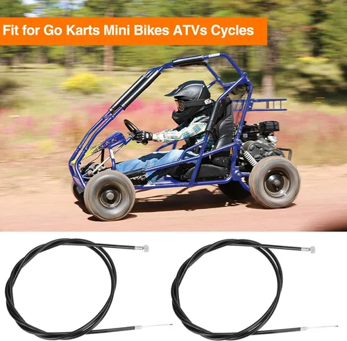 Miniatura 4 de FVRITO Cable de acelerador universal de 60 pulgadas para mini bicicleta, Go Kart, Go Kart, ATV, bicicleta, motocicleta, scooter, kit de cables