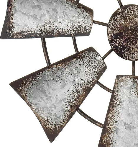 Miniatura 6 de Mkono Decoración de Pared Estilo Granja Letrero de Madera para el Hogar con Molino de Viento de Metal para Letras Colgantes Rústicas Letreros