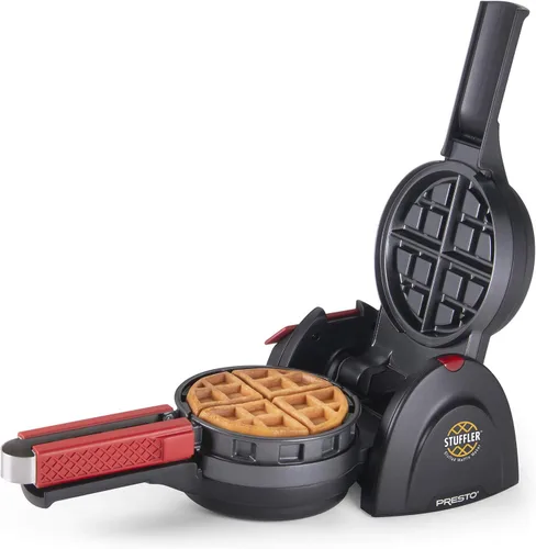 Miniatura 5 de Presto 03512 Stuffler - Máquina de gofres rellenas, belga, grande, negra (Paquete de 2)