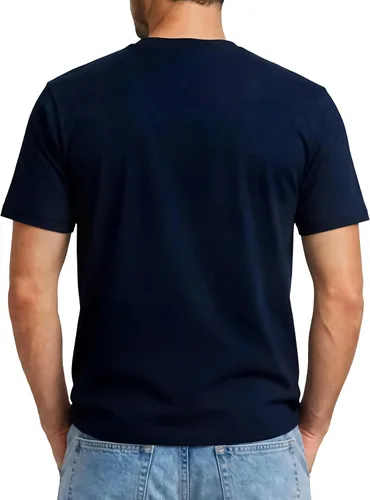 Miniatura 5 de Icon Sports Camiseta de algodón con licencia oficial del FC Barcelona, unisex para adultos azul marino (94ct-navy)