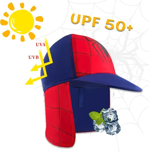 Miniatura 3 de Gifts Treat Sombrero de legionario para niños, protección solar UPF 50+, gorro de natación con solapa para niños, sombrero de sol de secado rápido
