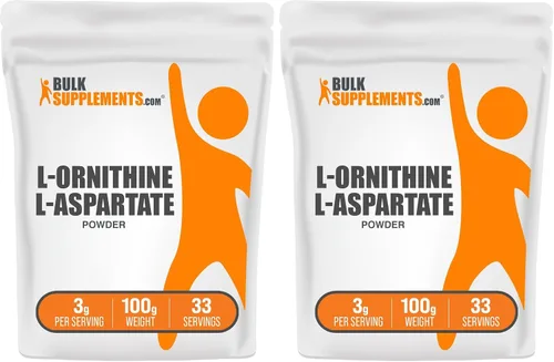 Miniatura 7 de BulkSupplements. com L-ornitina L-aspartato en polvo – Suplemento de ornitina, suplemento de aminoácidos – Sin gluten, 0.11 oz por porción, 17.64 oz