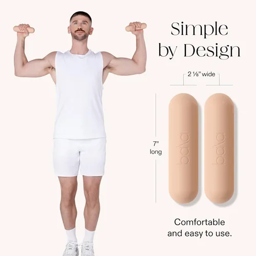 Miniatura 4 de Juego de mancuernas Bala Bars para mujeres y hombres - Juego de 2 barras diseñadas para caminar, entrenamiento de fuerza, HIIT, boxeo y aeróbicos