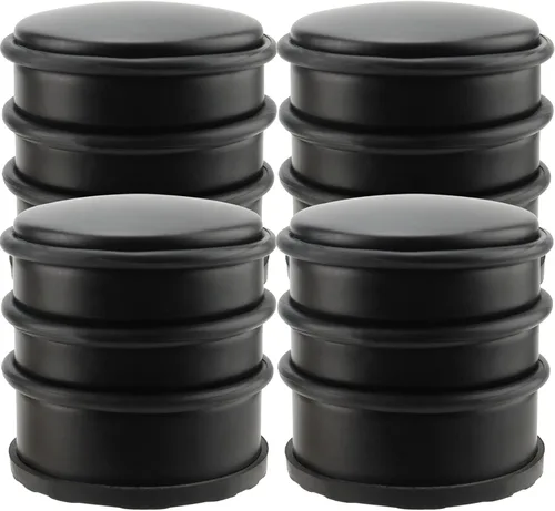 Miniatura 7 de KINJOEK Tope de puerta pesado, sin taladro, tope de puerta de acero inoxidable con bandas de goma protectoras, cuña de puerta para oficina, hogar