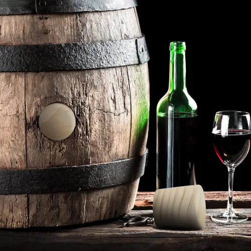 Miniatura 5 de Weysat Tapón de tapón de corcho para barril de vino, 2 pulgadas, tapón de orificio para whisky, madera de roble, para manualidades de botellas
