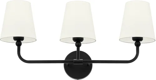Miniatura 27 de VL837-BG-RA-2 - Lámparas de baño de 2 luces, luces de ratán dorado cepillado, aplique de doble pared con pantalla tejida a mano acampanada, apliques