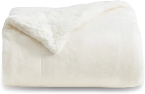 Miniatura 37 de Bedsure GentleSoft - Manta de forro polar Sherpa para sofá, manta de Navidad gruesa y cálida para invierno, manta de felpa suave y esponjosa como