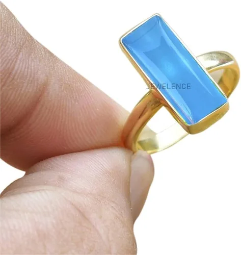 Miniatura 71 de Anillo de plata de ley maciza superpuesta de oro amarillo de 18 quilates para mujer, anillo de compromiso de plata esterlina, juego de bisel