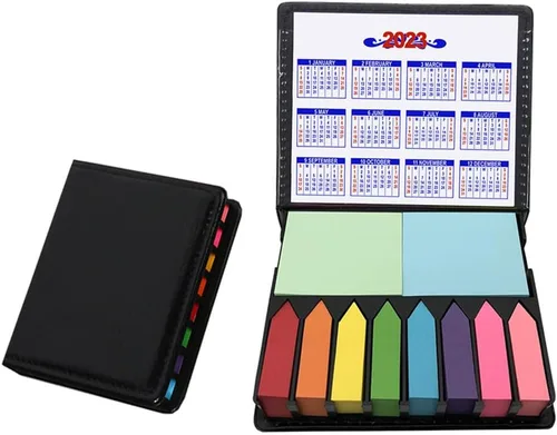 Juego de 2000 piezas de notas adhesivas con caja de poliuretano, marcadores de página autoadhesivos, índice de colores, bloc de notas, fichas de
