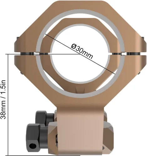 Miniatura 4 de Victoptics Montaje de Alcance Extendido de 30mm para Picatinny Sandy